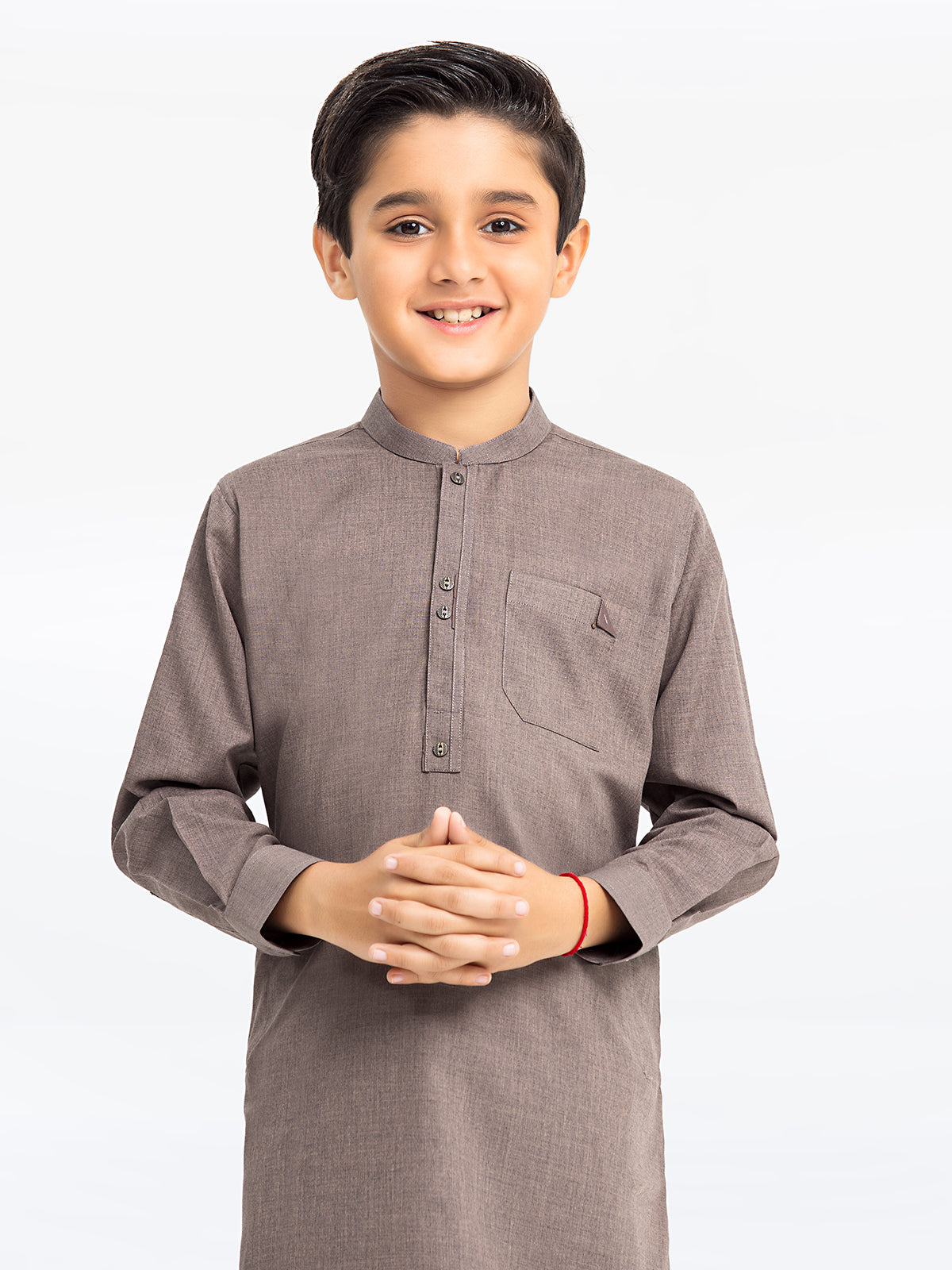 Boy's Light Brown Kurta Shalwar