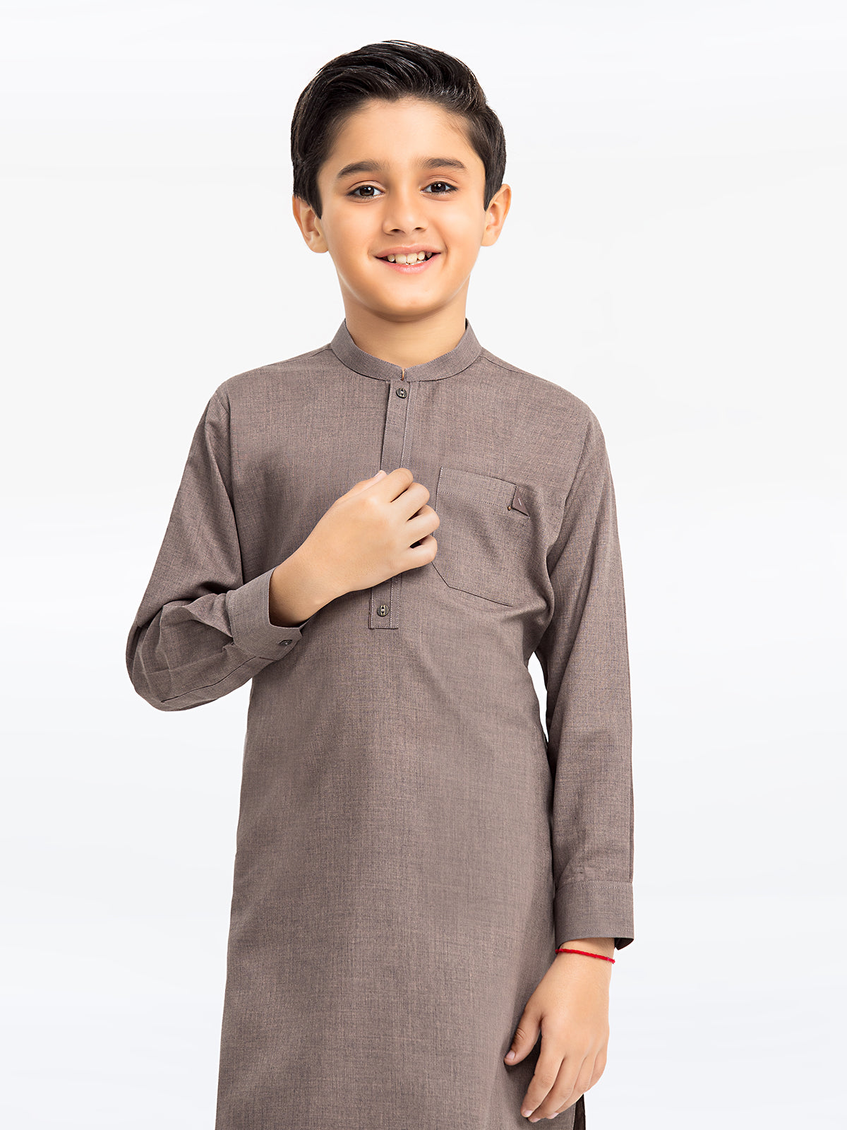 Boy's Light Brown Kurta Shalwar