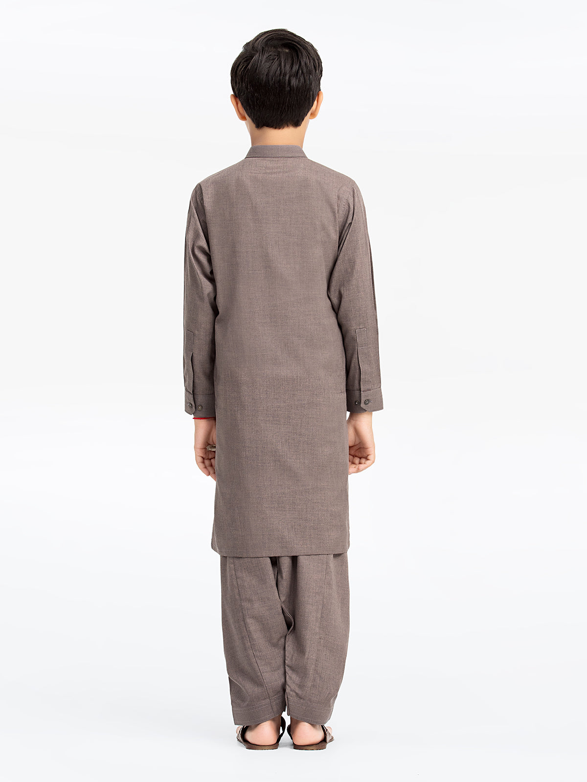 Boy's Light Brown Kurta Shalwar