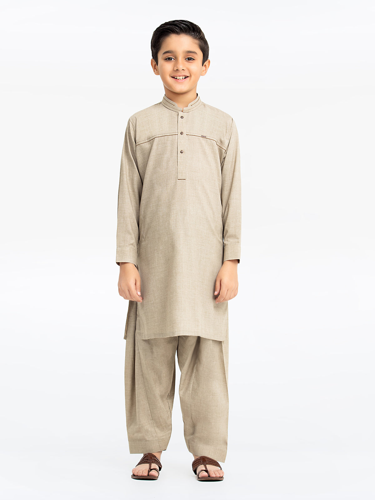 Boy's Light Sage Kurta Shalwar