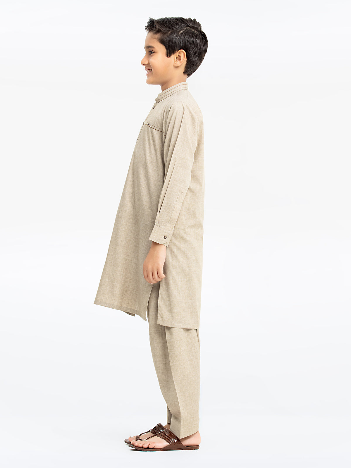 Boy's Light Sage Kurta Shalwar