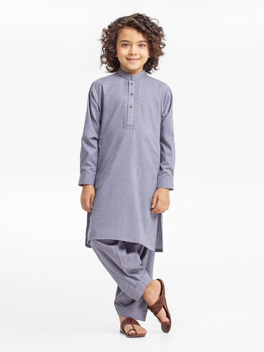 Boy's Light Purple Kurta Shalwar