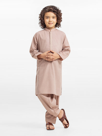 Boy's Tea Pink Kurta Shalwar