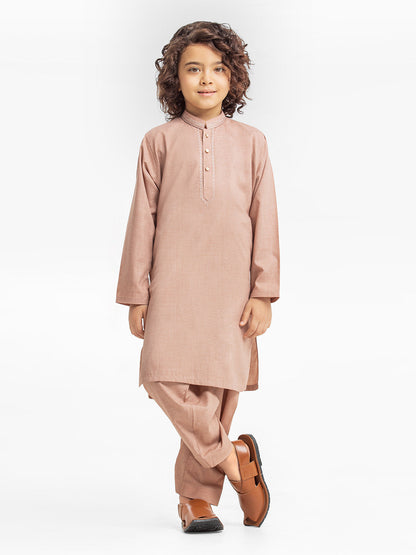 Boy's Peach Kurta Shalwar