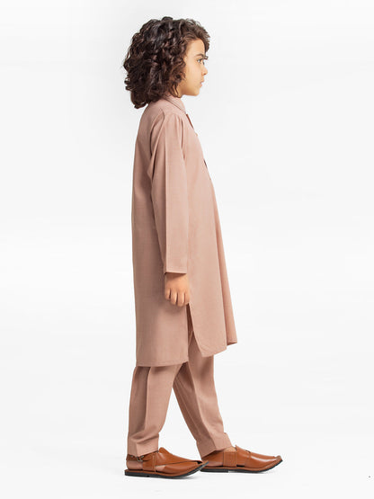 Boy's Peach Kurta Shalwar