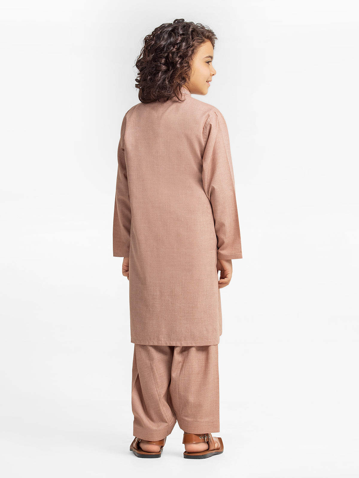 Boy's Peach Kurta Shalwar