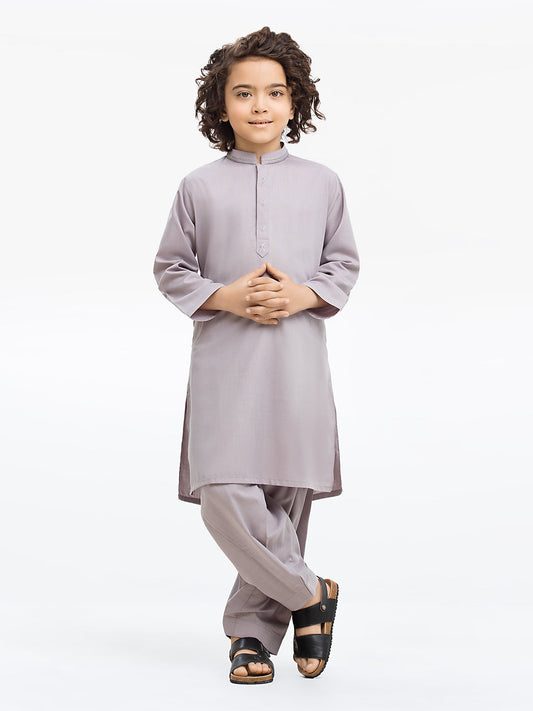 Boy's Light Lavender Kurta Shalwar