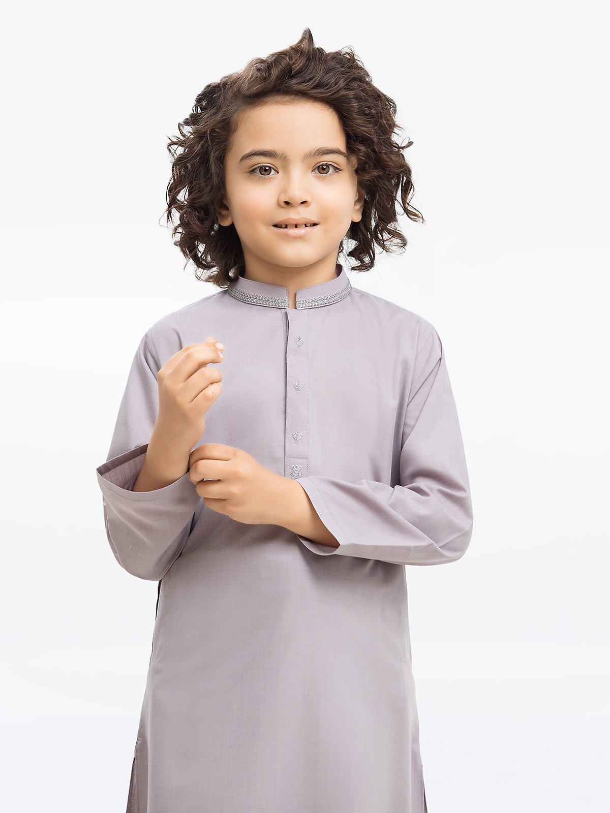 Boy's Light Lavender Kurta Shalwar