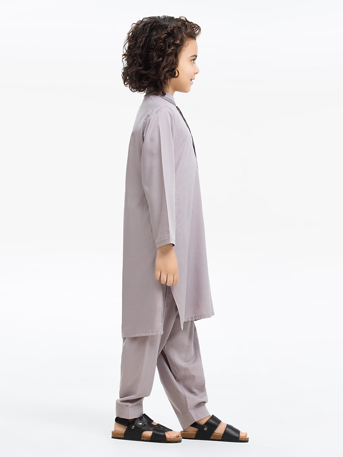 Boy's Light Lavender Kurta Shalwar