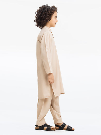 Boy's Fawn Kurta Shalwar