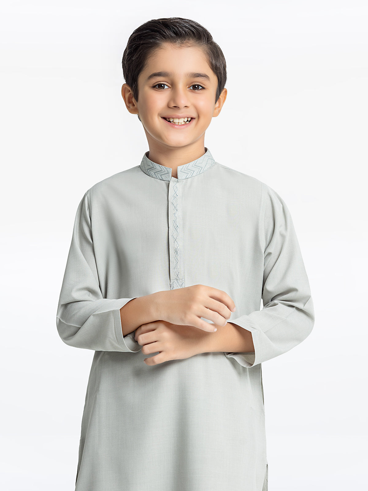 Boy's Ash Grey Kurta Shalwar