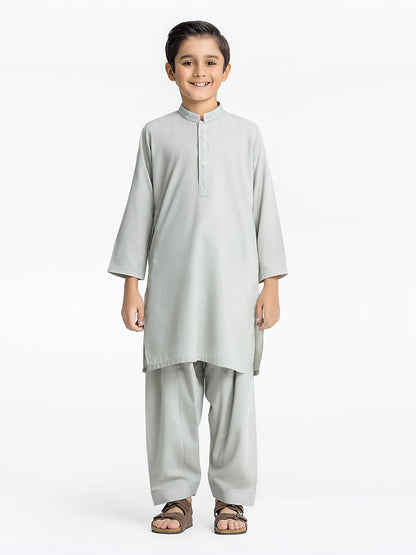 Boy's Ash Grey Kurta Shalwar