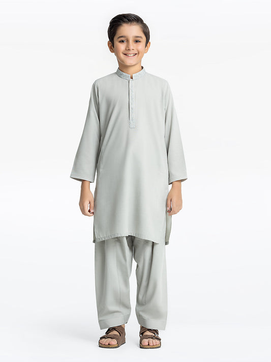 Boy's Ash Grey Kurta Shalwar