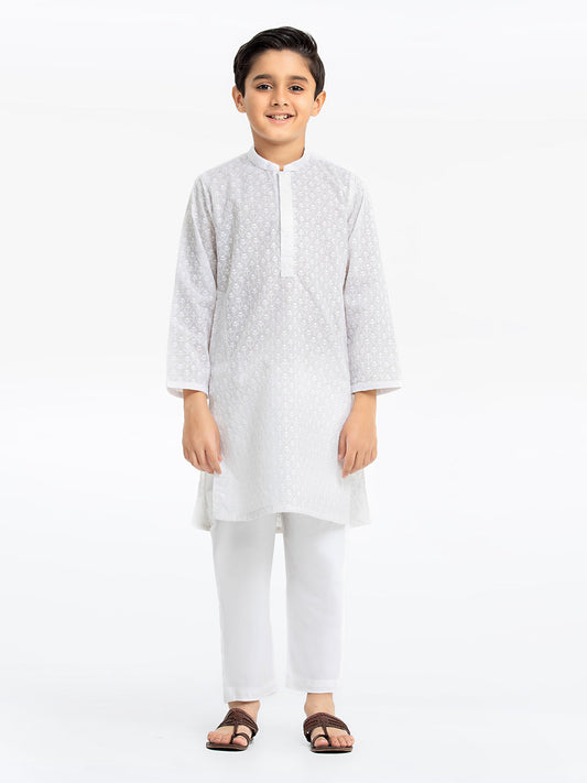 Boy's White Kurta