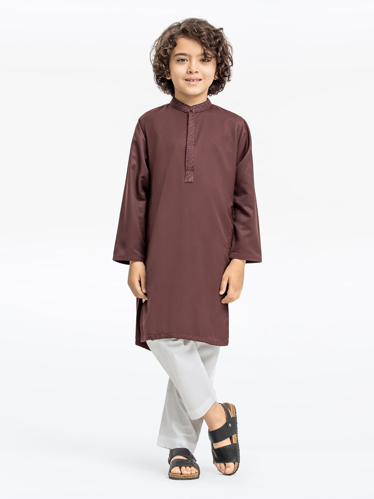 Boy's Brown Kurta