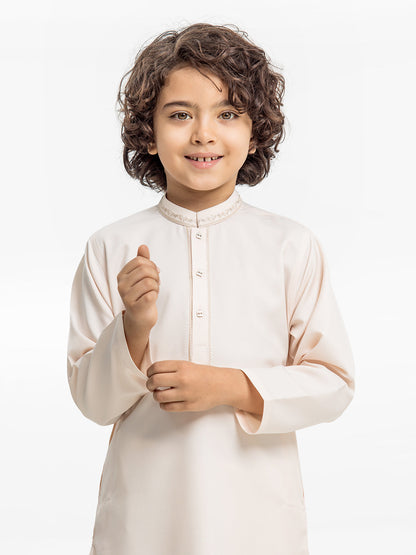 Boy's Peach Kurta