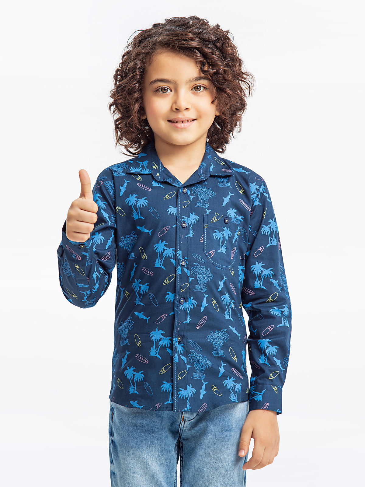 Boy's Navy Blue Shirt