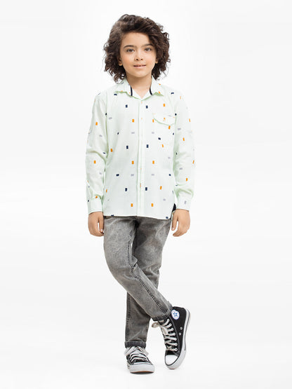 Boy's Light Green Shirt