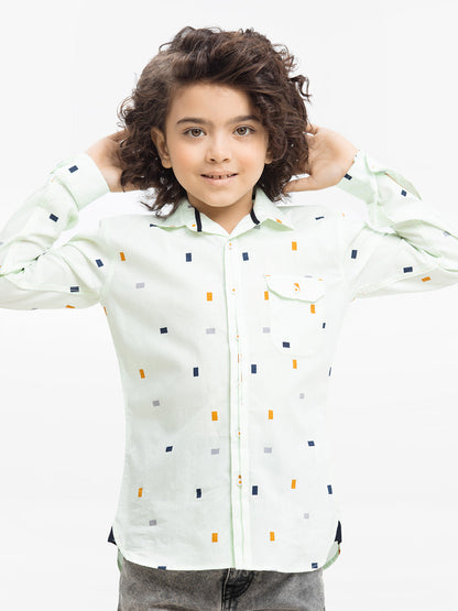 Boy's Light Green Shirt