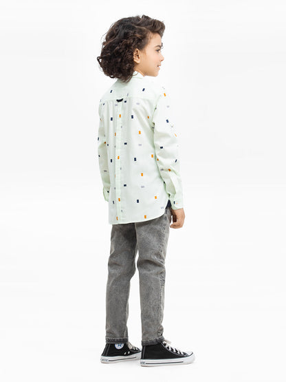 Boy's Light Green Shirt