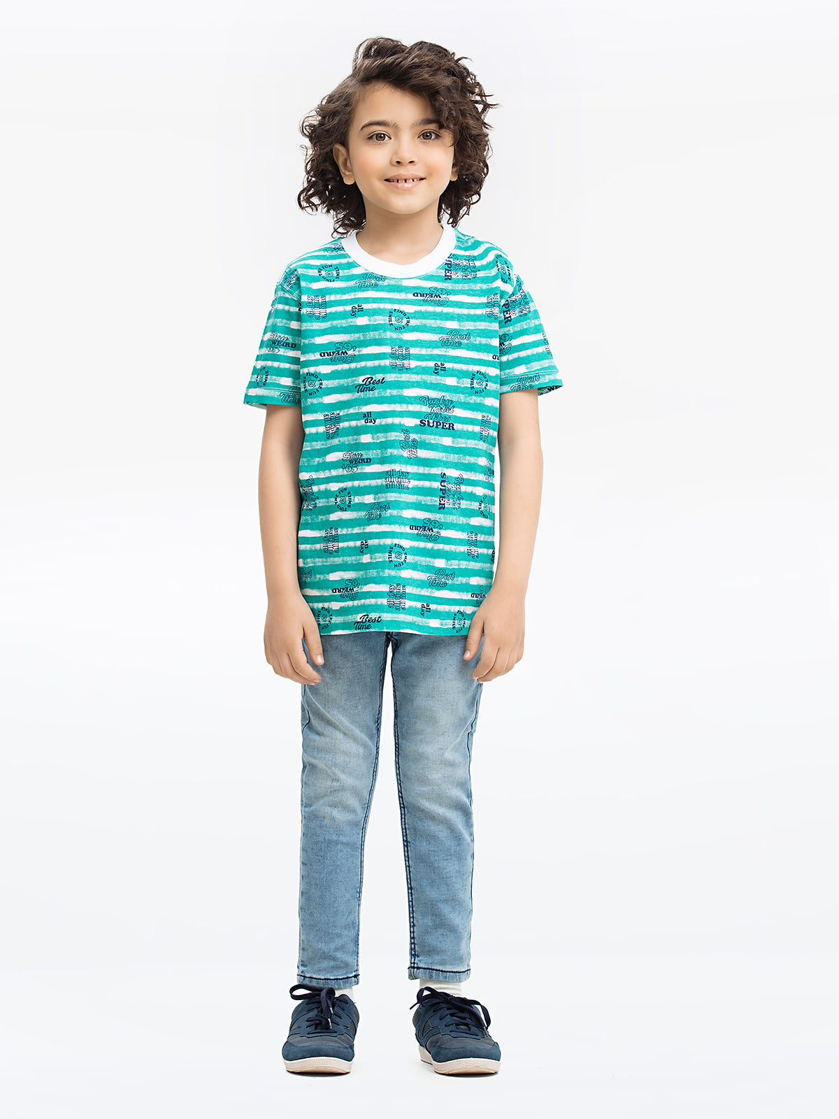 Boy's Sea Green T-Shirt