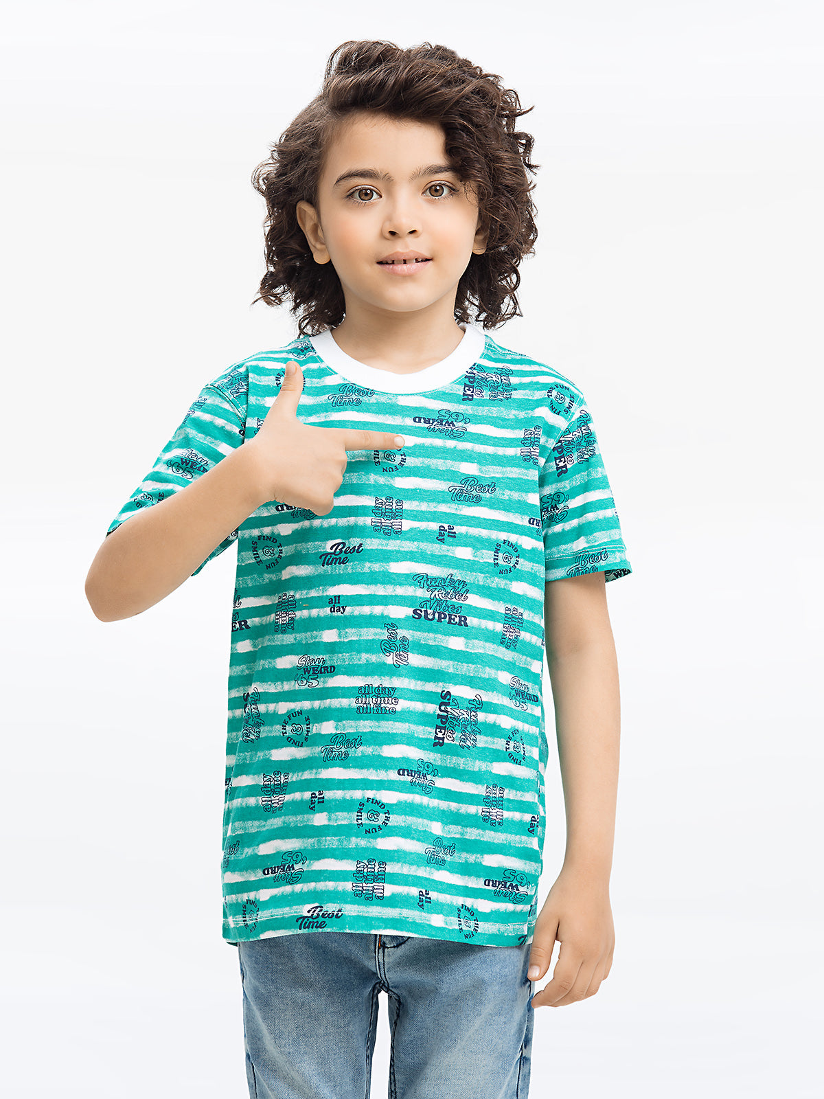 Boy's Sea Green T-Shirt