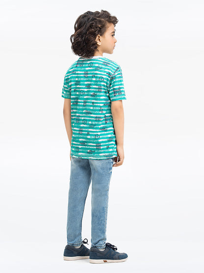 Boy's Sea Green T-Shirt