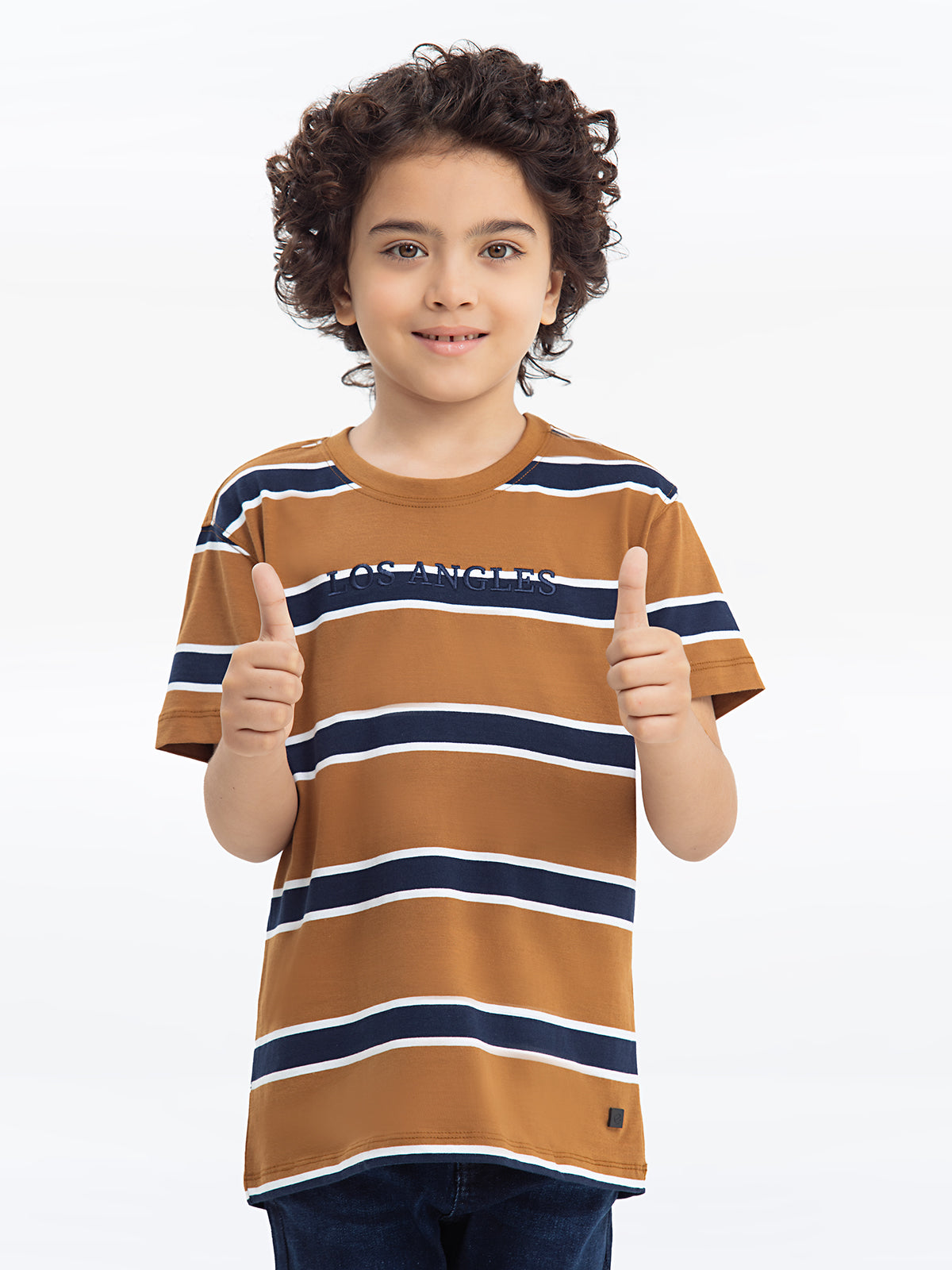 Boy's Camel Brown T-Shirt