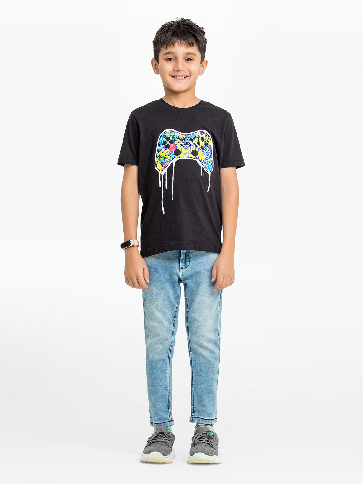 Boy's Black T-Shirt