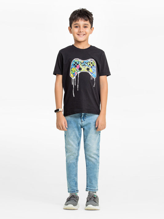 Boy's Black T-Shirt