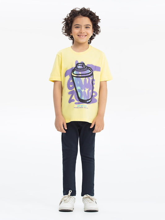 Boy's Lime Yellow T-Shirt