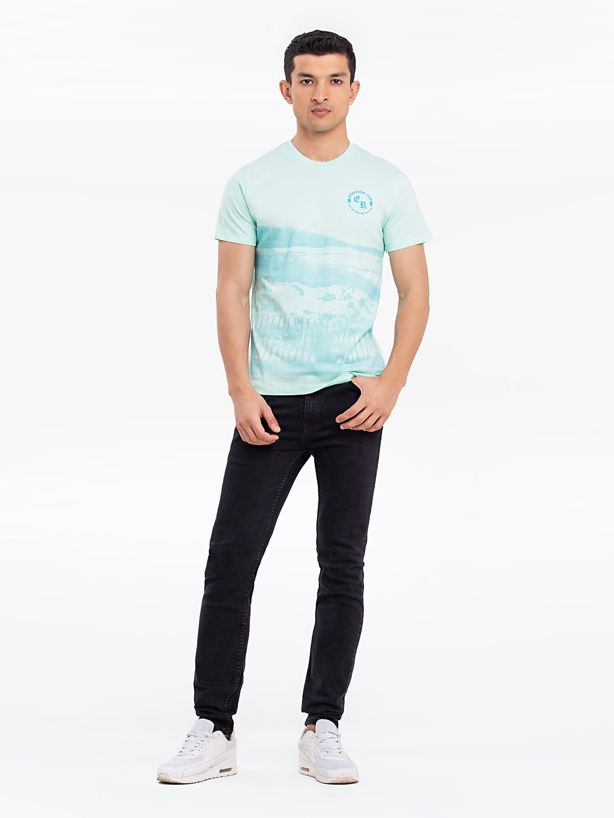 Men's Mint Green Graphic Tee