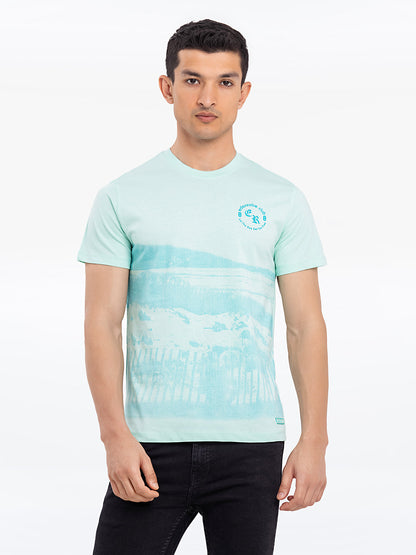 Men's Mint Green Graphic Tee