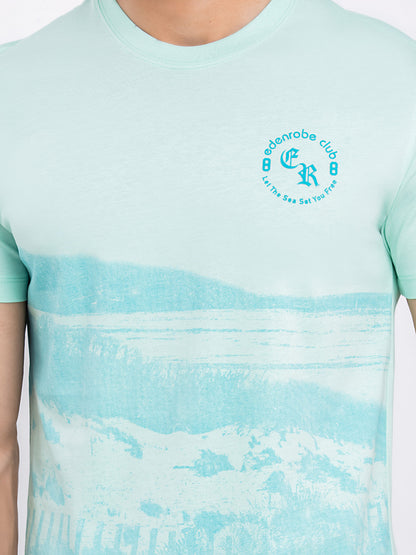 Men's Mint Green Graphic Tee