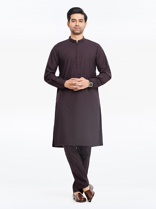 Men's Burgundy Kurta Pajama