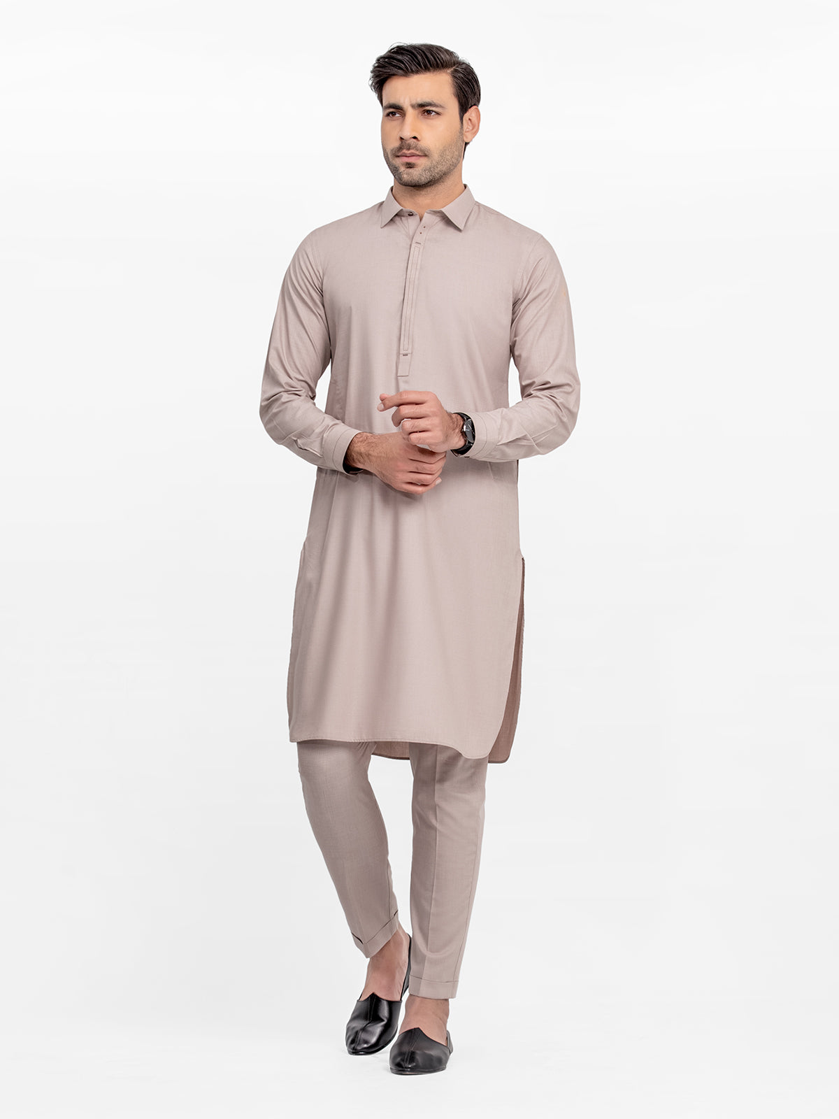 Men's Light Coffee Kurta Pajama