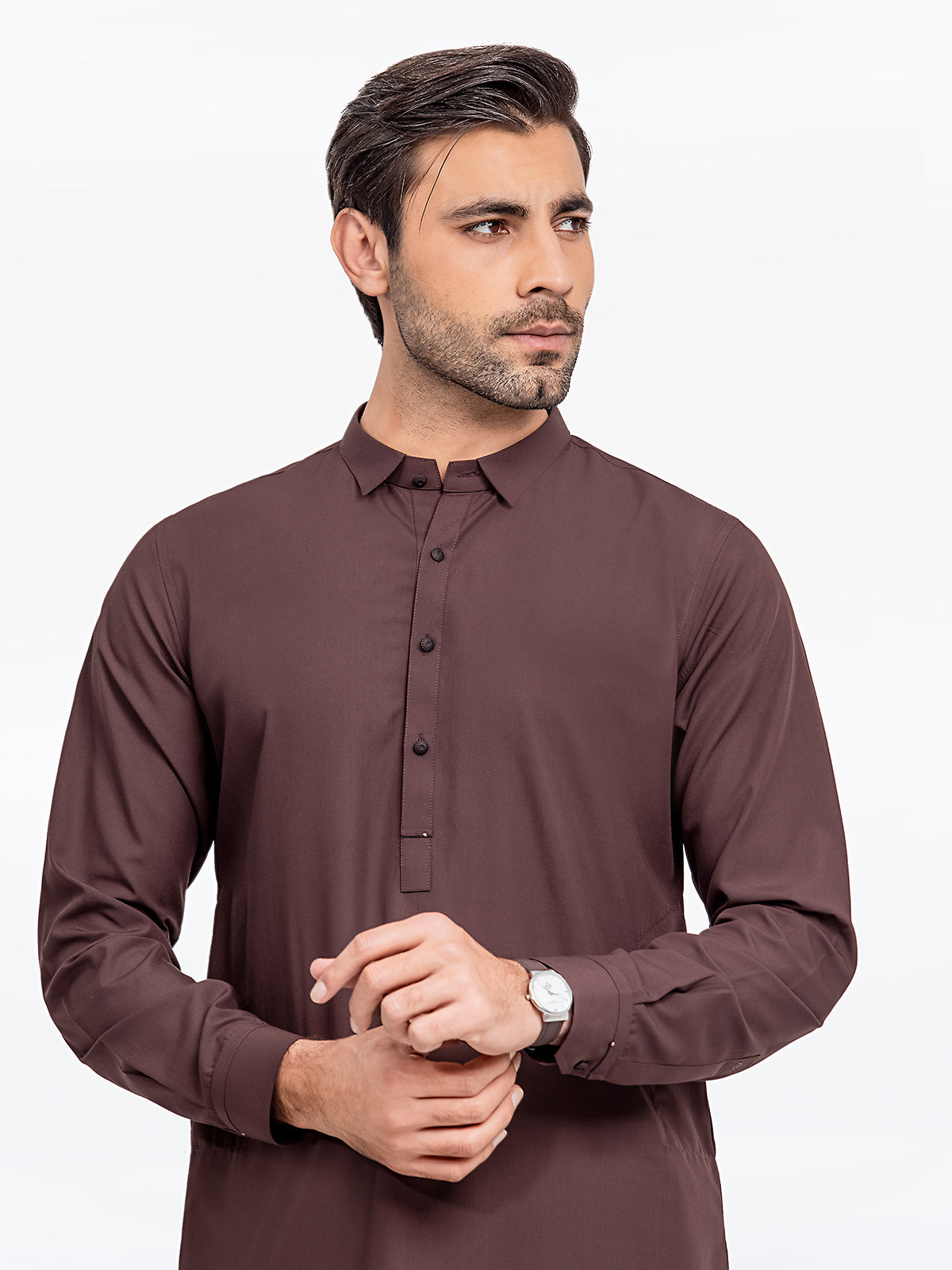 Men's Chocolate Brown Kurta Pajama