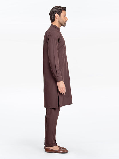 Men's Chocolate Brown Kurta Pajama