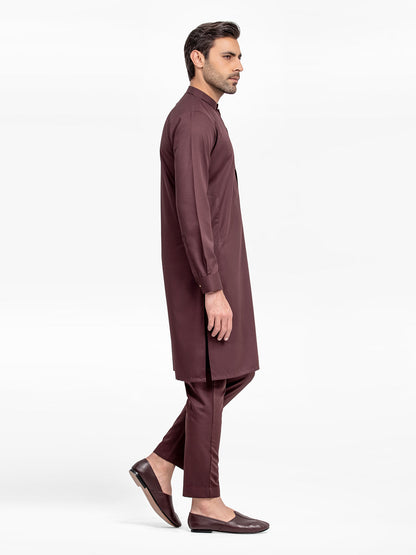 Men's Burgundy Kurta Pajama