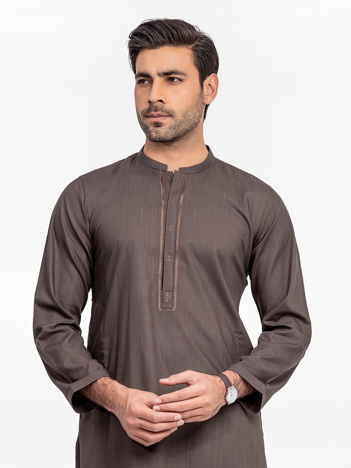 Men's Black Olive Kurta Shalwar