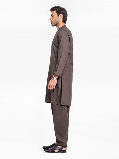 Men's Black Olive Kurta Shalwar