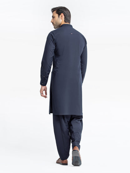 Men's Navy Blue Kurta Shalwar