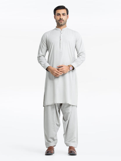 Men's Ash Grey Kurta Shalwar