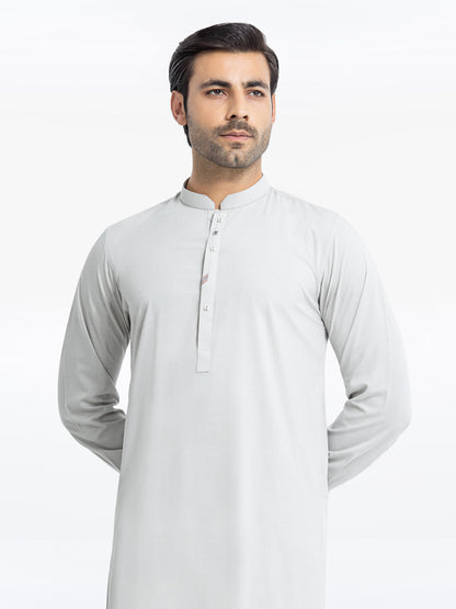 Men's Ash Grey Kurta Shalwar