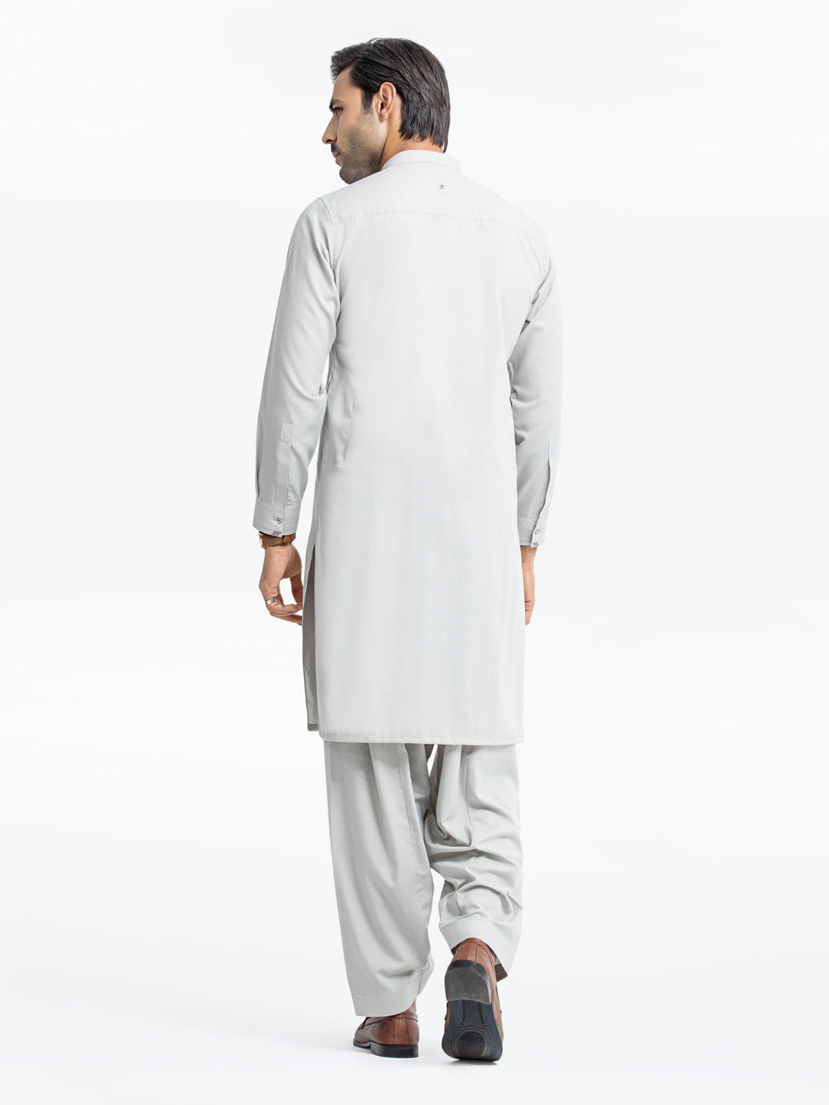 Men's Ash Grey Kurta Shalwar