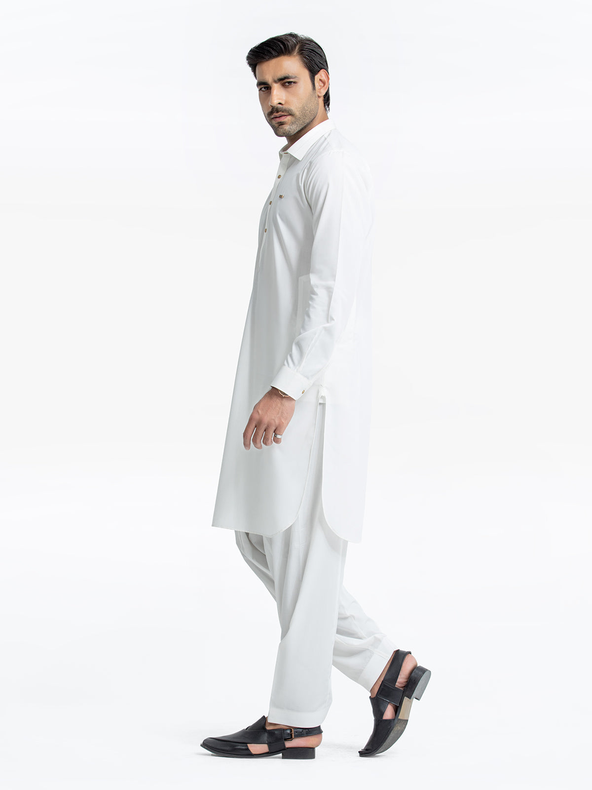 Men's Off White Kurta Shalwar