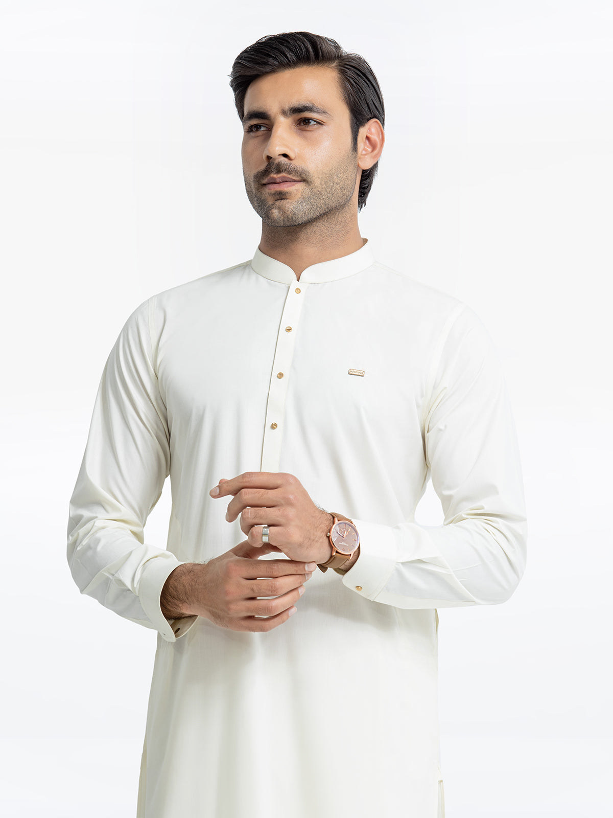 Men's Off White Kurta Shalwar