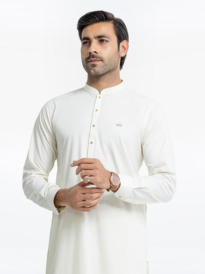 Men's Off White Kurta Shalwar