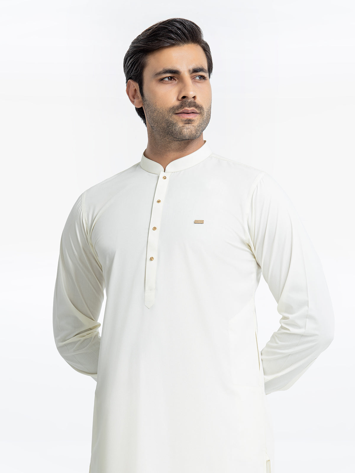 Men's Off White Kurta Shalwar
