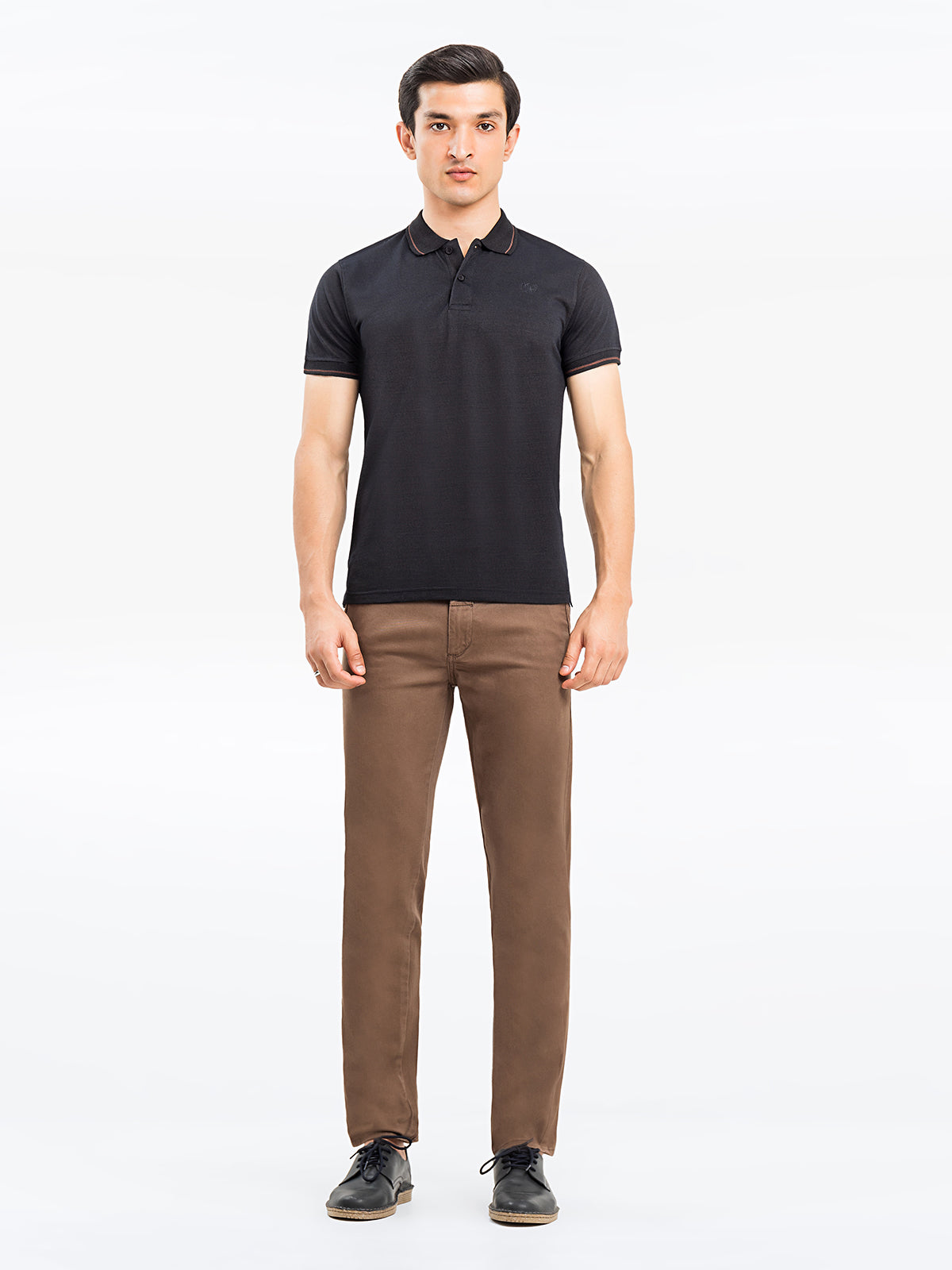 Men's Brown Polo Shirt